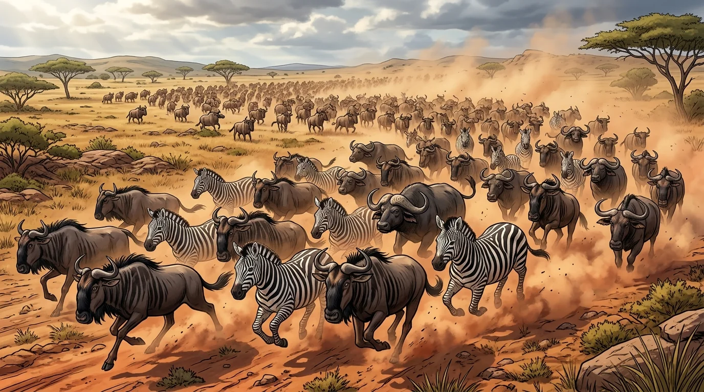 Stampede Meaning in Animals